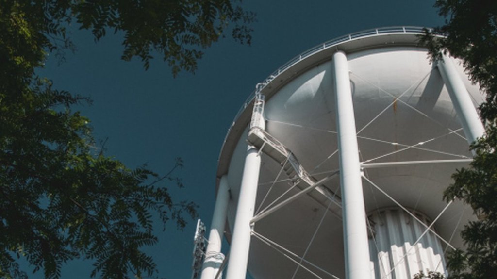 Look for the Golden Valley Water Tower when you arrive